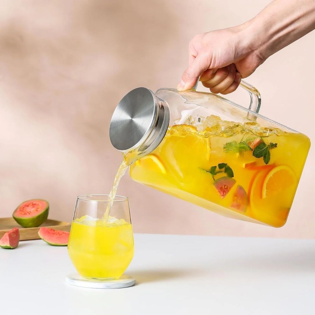 Square Glass Pitcher