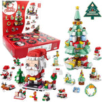 Christmas Advent Calendar – 6-in-1 Santa & Tree Building Blocks