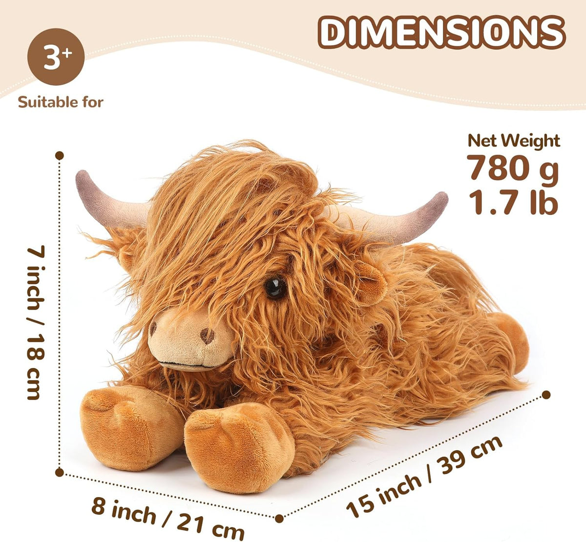 Highland Cow Stuffed Animal