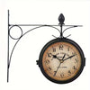 European-Style Double-Sided Wall Clock