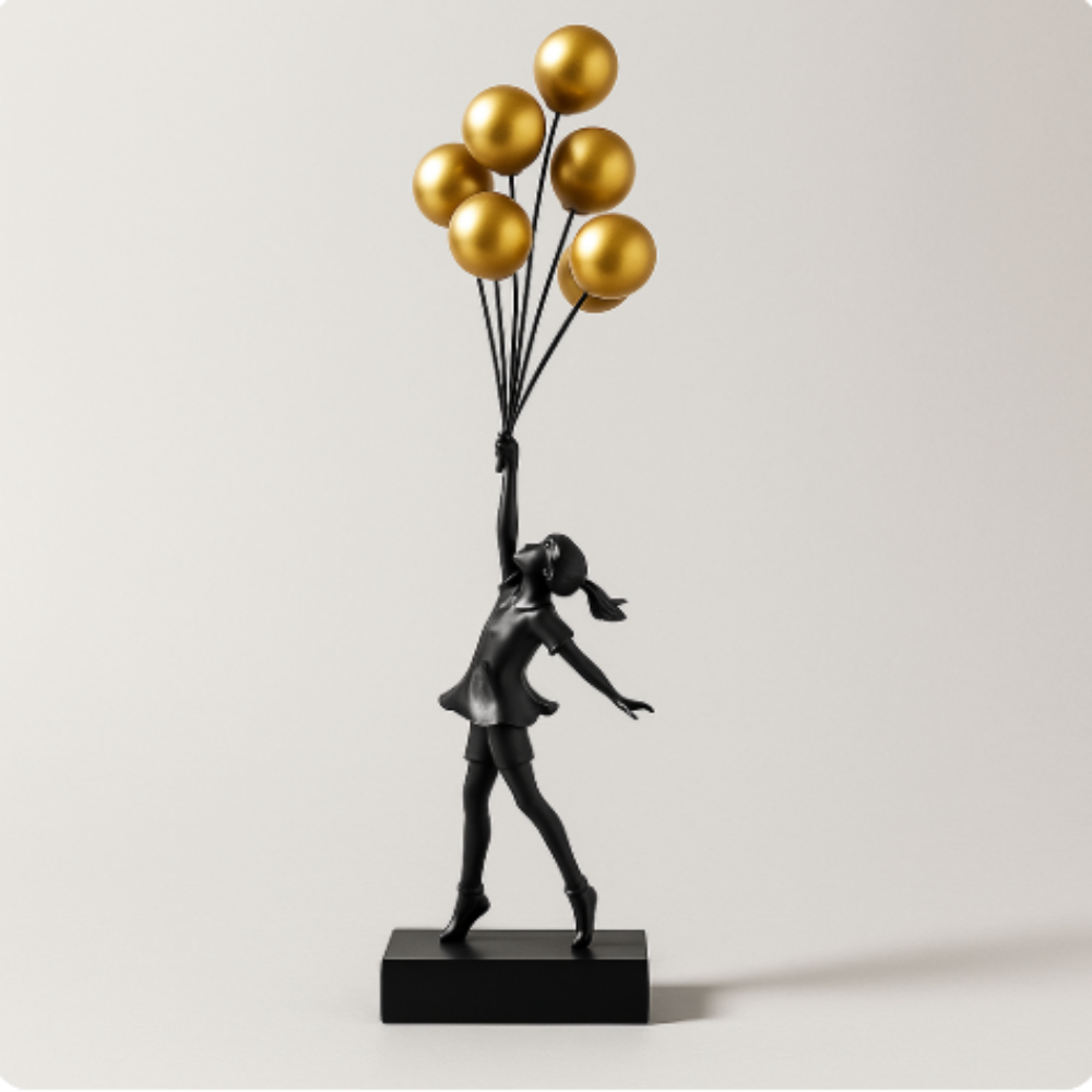Chic Female Figure Indoor Decor Statue