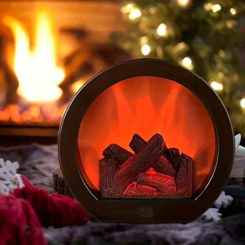 Simulated Charcoal Flame Lamp