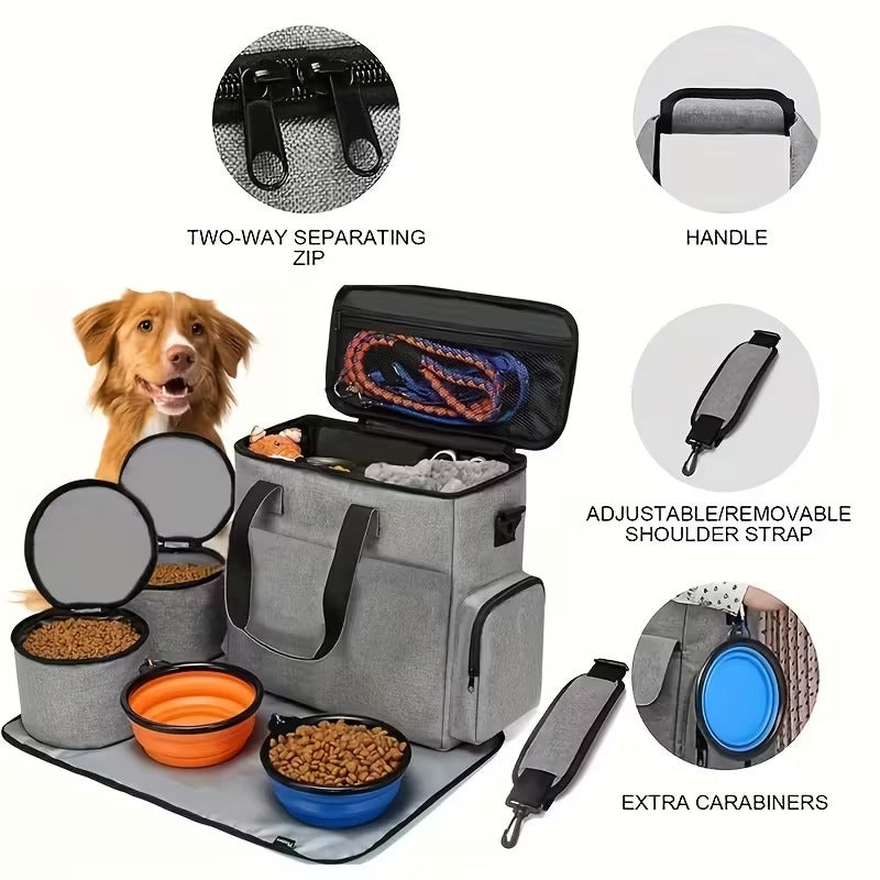 Pet Travel Backpack Set