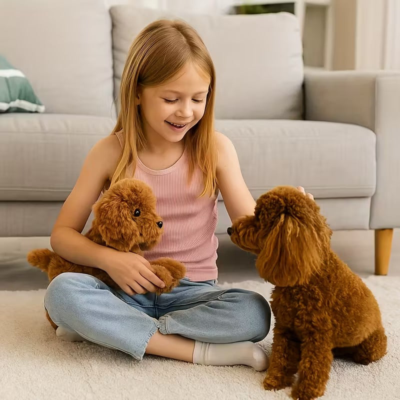 Realistic Teddy Bear Plush Toy Dog