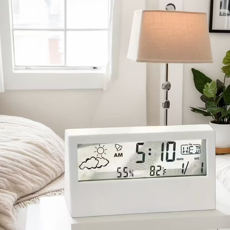 Modern Square LED Silent Clock