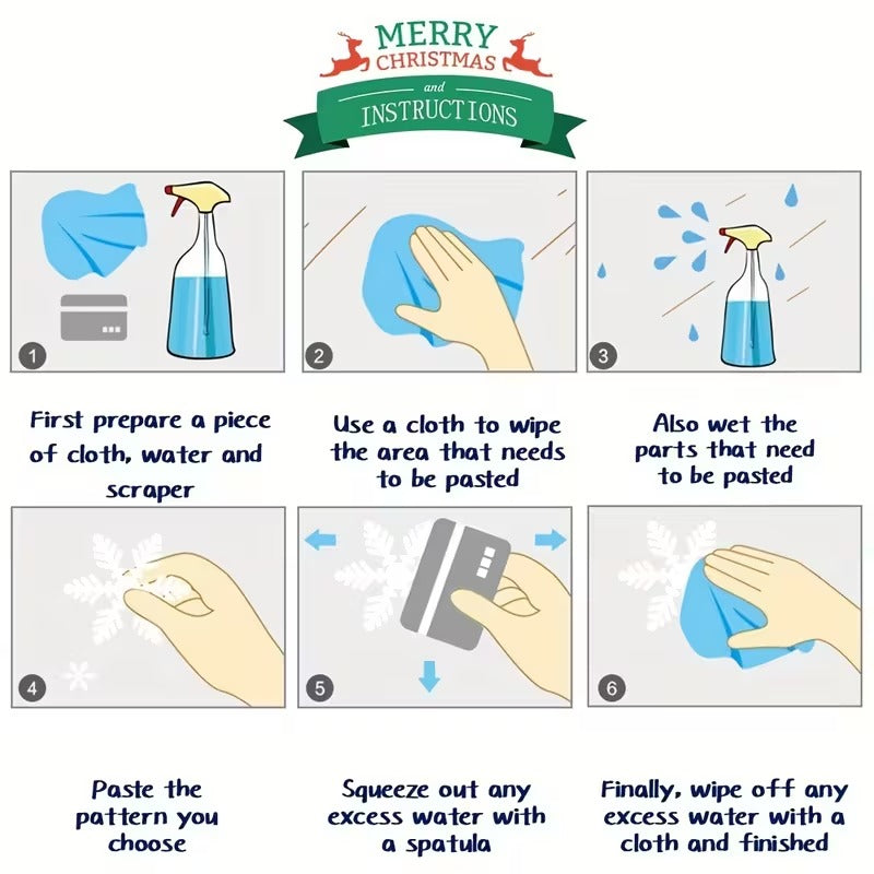 Christmas Window Clings Stickers