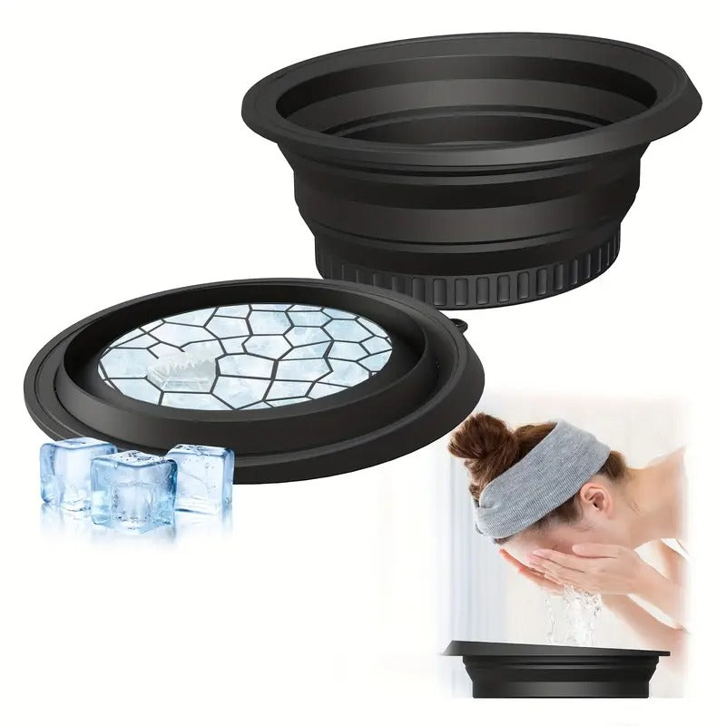 Collapsible Silicone Facial Ice Bowl