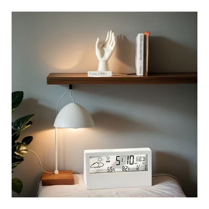 Modern Square LED Silent Clock