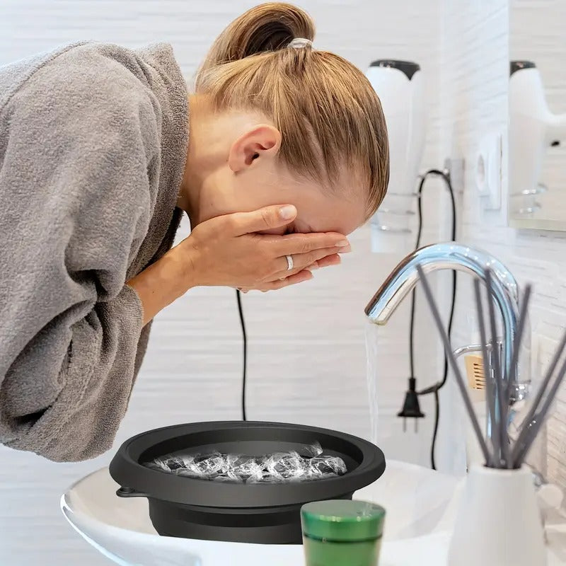 Collapsible Silicone Facial Ice Bowl