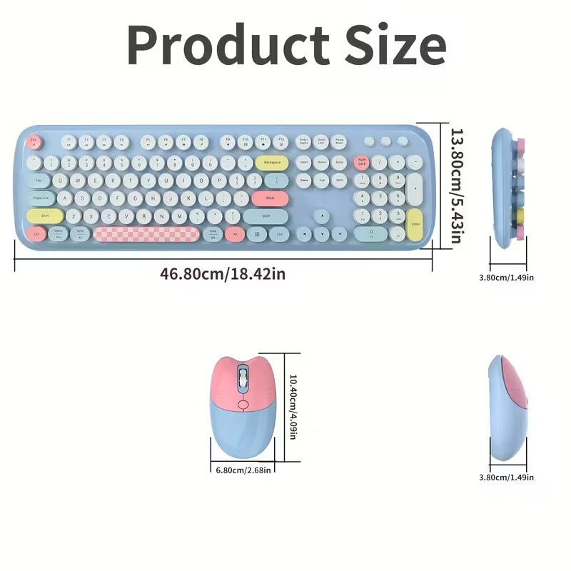 Wireless Keyboard and Mouse Set