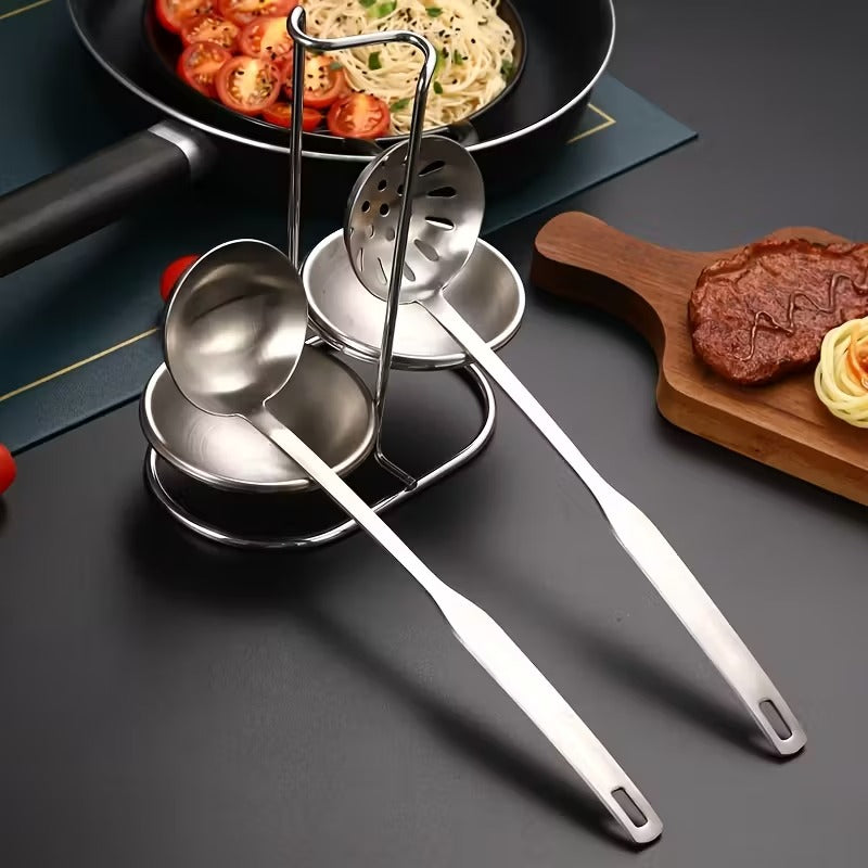 Stainless Steel Double Round Soup Spoon Rack