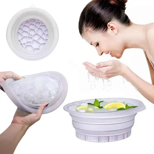 Collapsible Silicone Facial Ice Bowl
