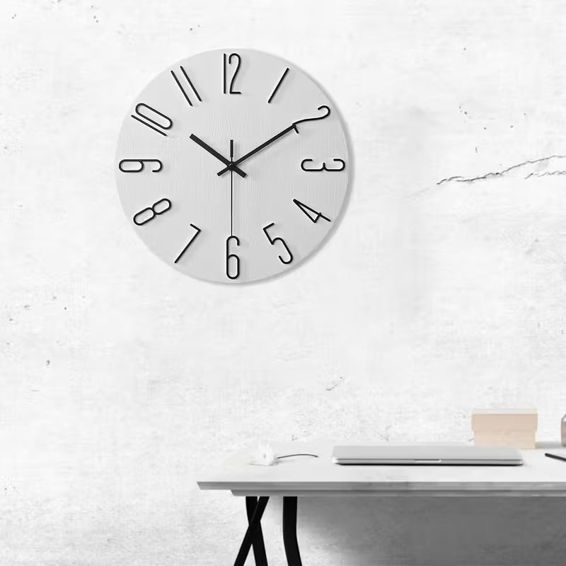Rustic Nordic Wall Clock