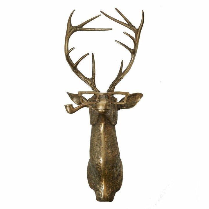 Rustic Wooden Deer Antler Wall Decor