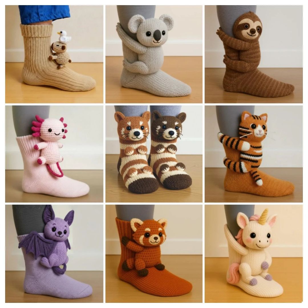 3D Animal Socks