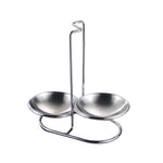 Stainless Steel Double Round Soup Spoon Rack