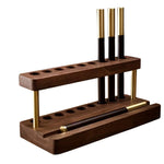 Multifunctional Walnut Wood Desk Organizer