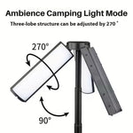 2-in-1 LED Camping Light with High Brightness Flashlight