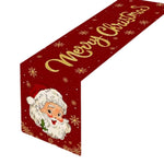 Festive Santa Claus Christmas Table Runner