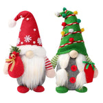 2pcs Holiday Christmas Dwarf Plush Decorations