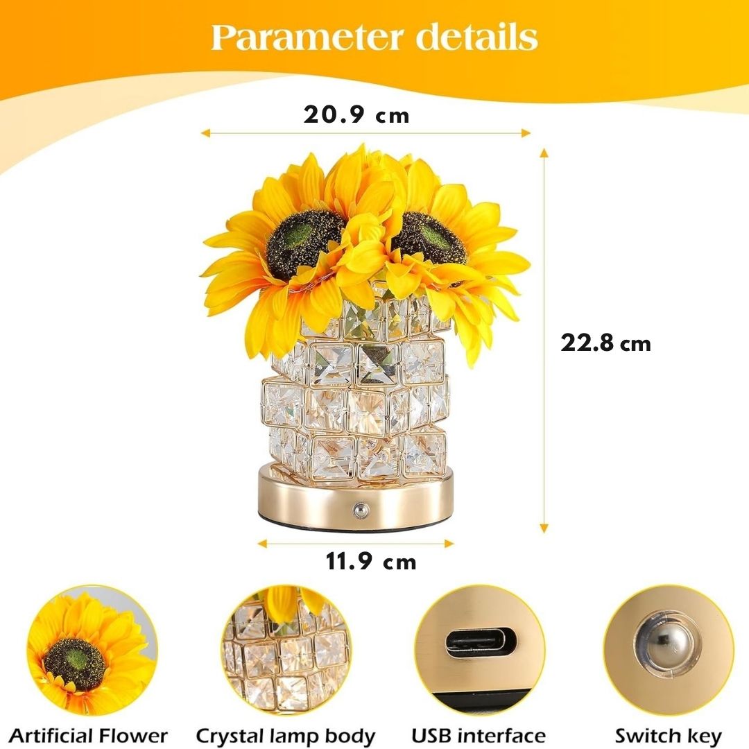 Sunflowers Flower Lamp