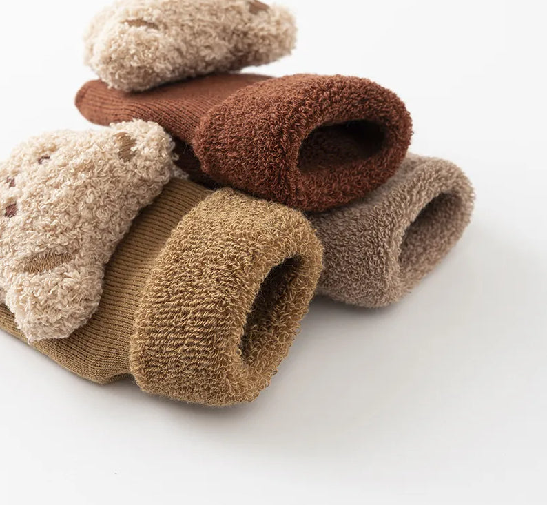 Anti-slip bear baby/toddler socks