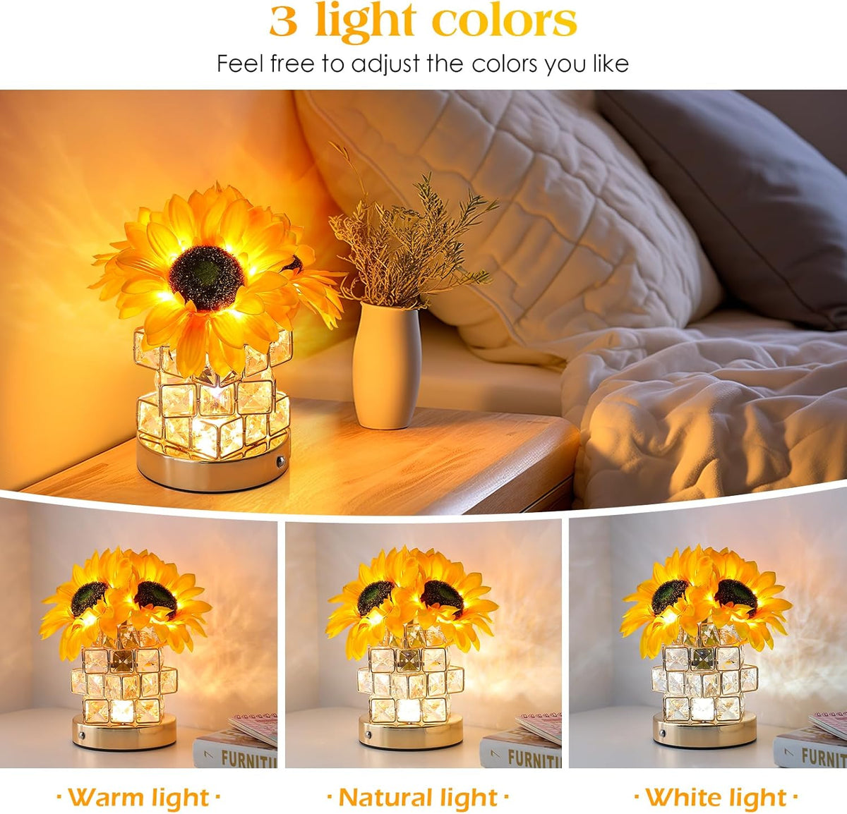 Sunflowers Flower Lamp