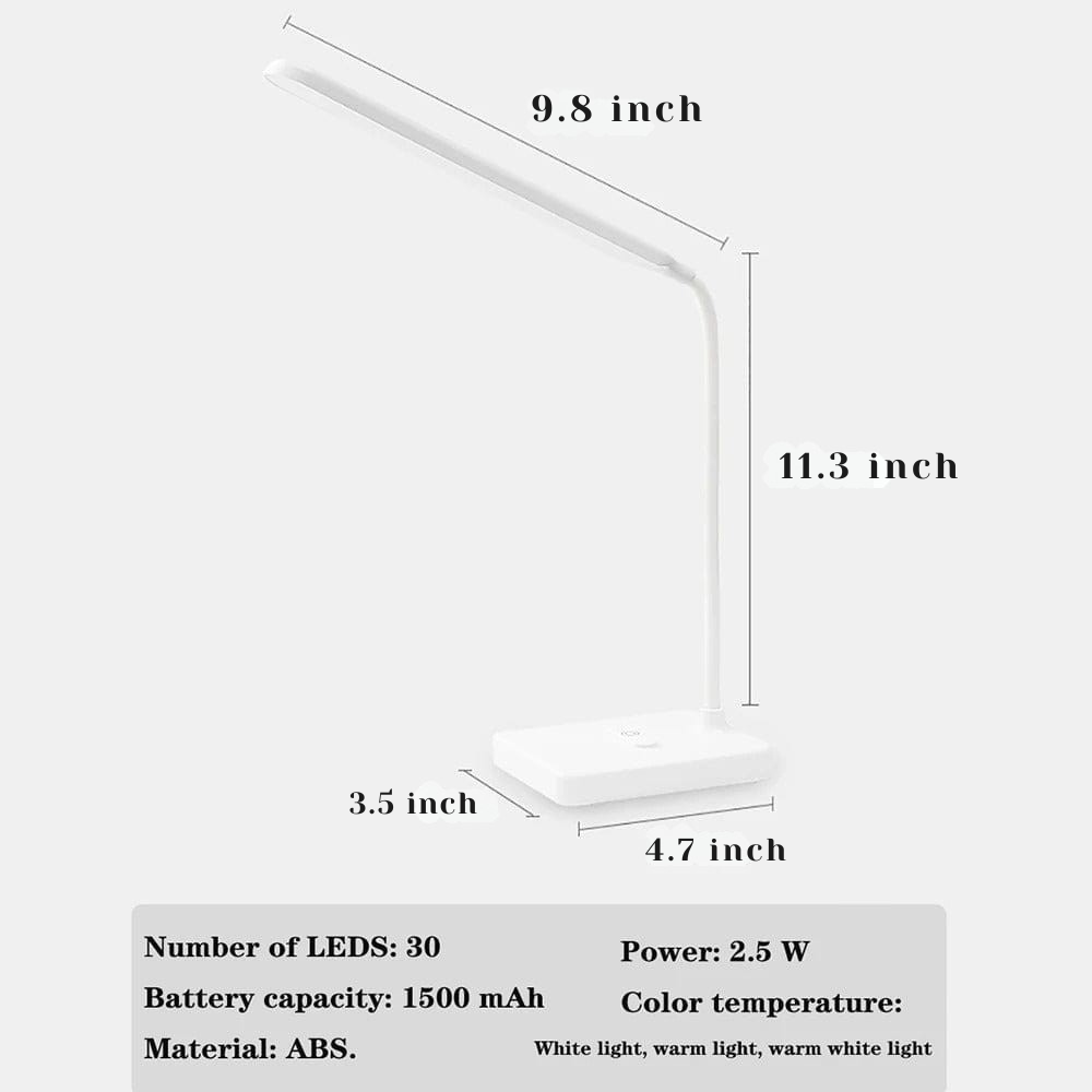 Adjustable USB LED Desk Light with Color Changing Dimmer