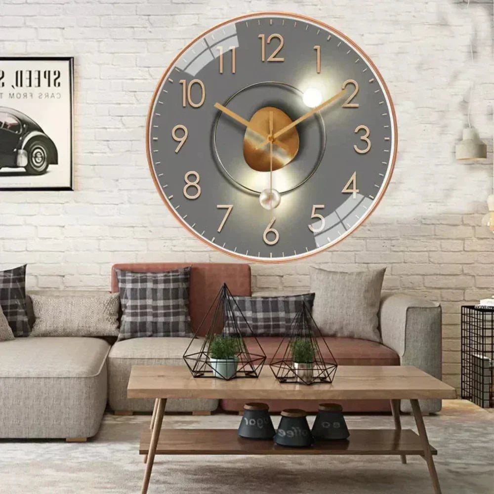 Quiet Contemporary Wall Clock Simple Home Decor