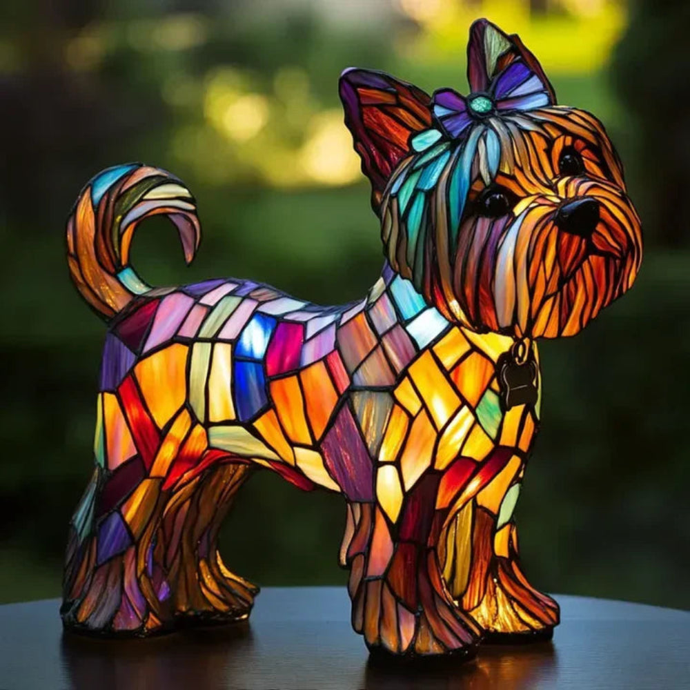Vibrant Dog Shaped Table Lamp