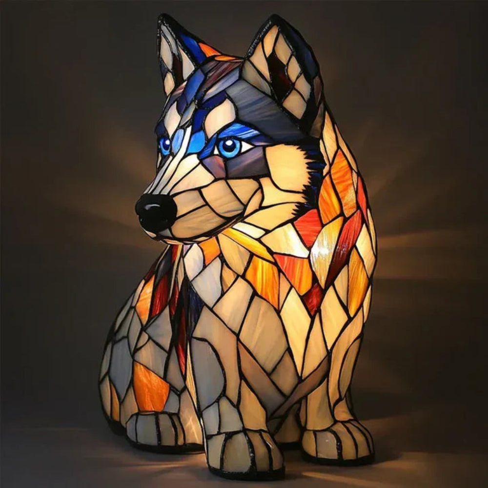 Vibrant Dog Shaped Table Lamp