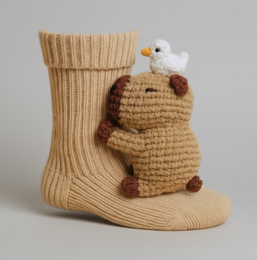 Adorable Cuddly Animal Soft Socks