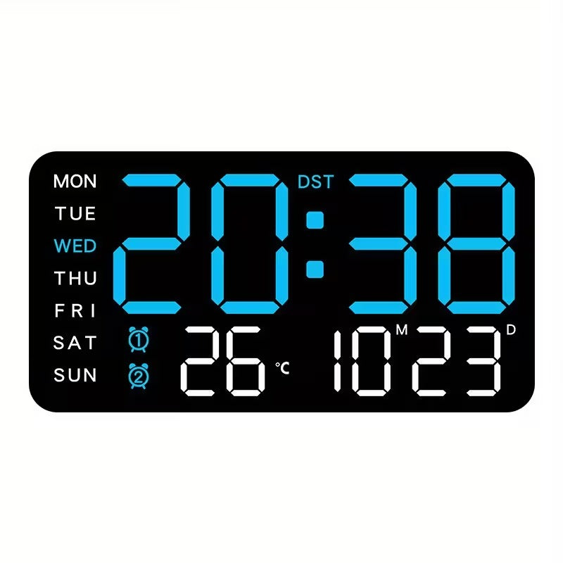 Large LED Display Digital Wall Clock