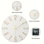 Rustic Nordic Wall Clock