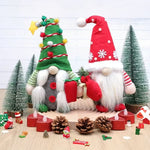 2pcs Holiday Christmas Dwarf Plush Decorations