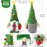 2pcs Holiday Christmas Dwarf Plush Decorations