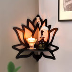 Lotus Flower Wall Corner Shelf