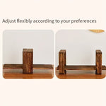 Adjustable Wooden Desktop Storage Rack & Bookshelf