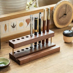 Multifunctional Walnut Wood Desk Organizer