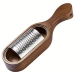 Wood Handle Stainless Steel Cheese Grater