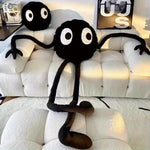 Black Big-Eyed Long-Legged Plush Doll
