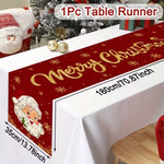 Festive Santa Claus Christmas Table Runner