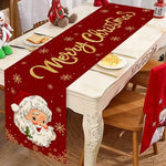 Festive Santa Claus Christmas Table Runner
