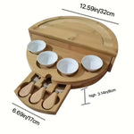 Foldable Bamboo Cheese Board