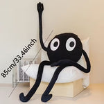 Black Big-Eyed Long-Legged Plush Doll