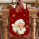 Festive Santa Claus Christmas Table Runner