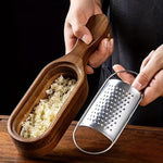Wood Handle Stainless Steel Cheese Grater