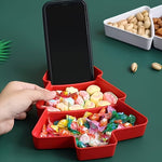 Christmas Tree-Shaped Plastic Serving Tray