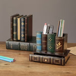 Vintage European Wooden Pen Holder