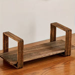 Adjustable Wooden Desktop Storage Rack & Bookshelf